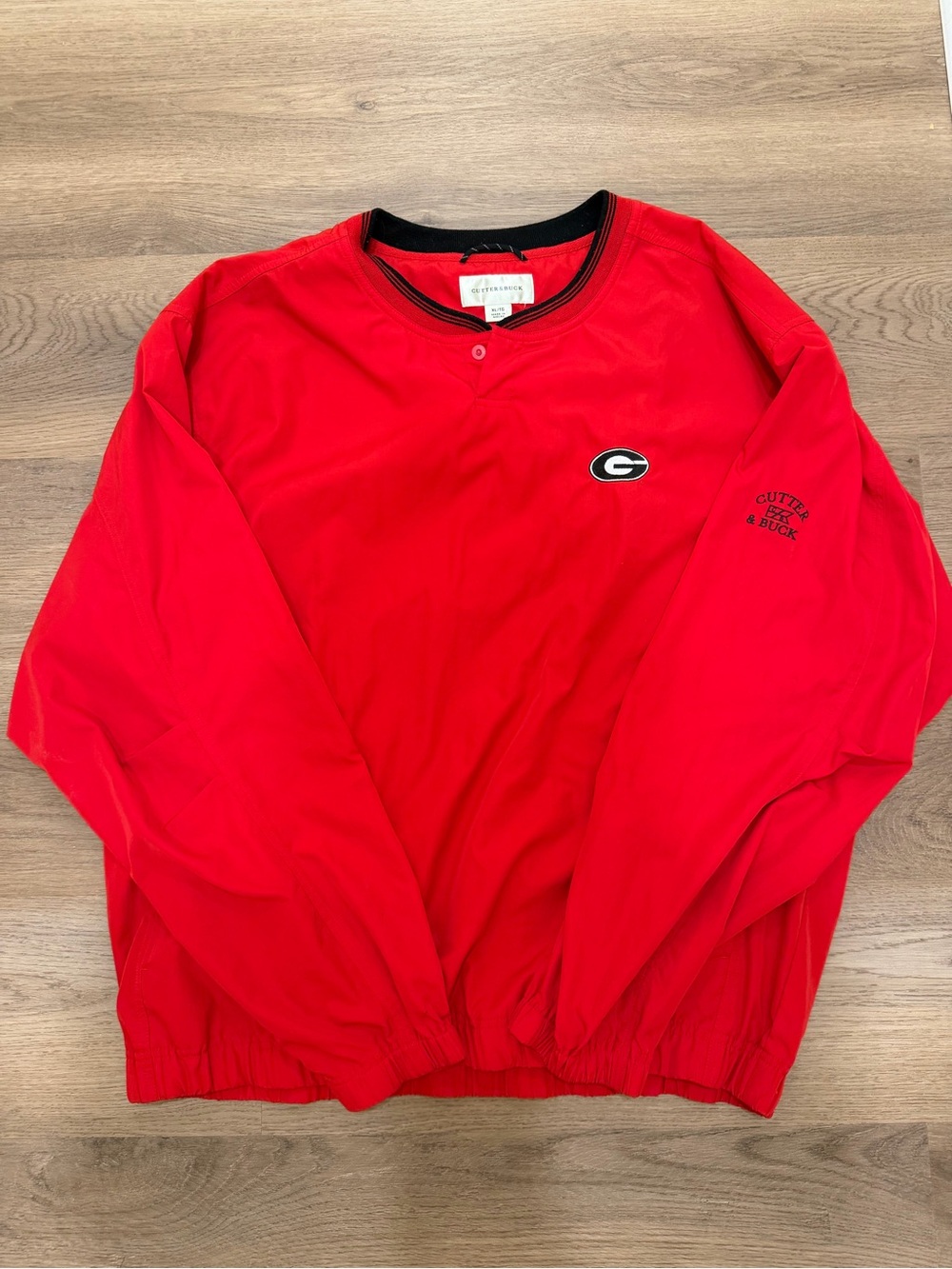 Cutter & Buck Georgia Bulldogs UGA Pullover Windbreaker XL